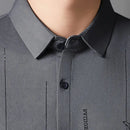 [Leve 5, Pague Só 3] Camisa Social Marquessio Masculina de Manga Longa em Seda Mulberry, Tencel e Poliéster + Relógio, Carteira e Cinto Grátis