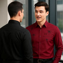 [PAGUE 3 LEVE 5] Camisa Social Masculina Rivanel em 68% Viscose, 27% Seda Tecnológica e 5% Elastano + BRINDES: Cinto, Carteira e Relógio