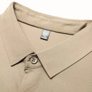 [Leve 5, Pague Só 3] Camisa Social Marquessio Masculina de Manga Longa em Seda Mulberry, Tencel e Poliéster + Relógio, Carteira e Cinto Grátis