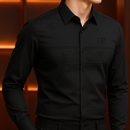 [PAGUE 3 LEVE 5] Camisa Social Masculina Rivanel em 68% Viscose, 27% Seda Tecnológica e 5% Elastano + BRINDES: Cinto, Carteira e Relógio