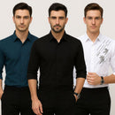 [Leve 5, Pague Só 3] Camisa Social Dalloren Masculina Aveludada em Seda Importada + Relógio, Carteira e Cinto Grátis